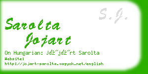 sarolta jojart business card