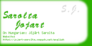 sarolta jojart business card